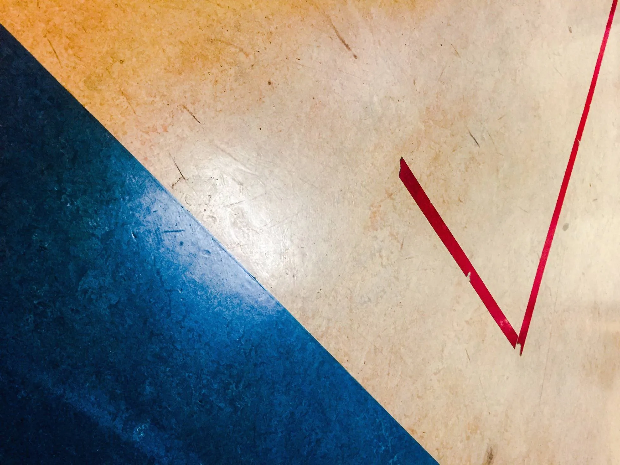 Stripes on floor of hospital